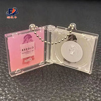 Vente en gros Étoile entourant Support Spotify Album Acrylique Mini NFC CD Boîte Porte-clés Vierge