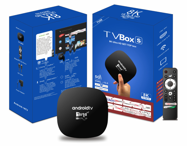 Russia Good Price ATV Smart TV Box Android tv box 14 Set-Top Streaming with Quad Core Processor 4K Myanmar Vietnam