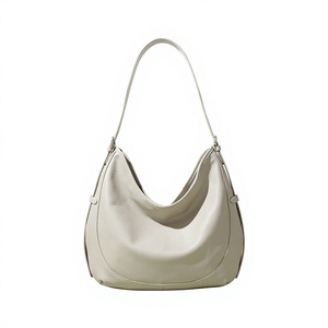 2026 Early Spring New Genuine Leather <b>Bucket</b> Shoulder Tote Bag Zipper European American Fashion Design All-match Commuter - Product Image 1