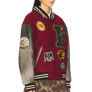 Chaqueta Varsity de Invierno para Mujer, Nueva, Cómoda, Transpirable, de Secado Rápido, Ligera, con Cuello Alto, Estampada, para Uso en Exteriores - Product Image 3