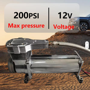Compresseur de suspension pneumatique double 3,5 CFM d'usine 444C 480C 485C 200 PSI 12 V en métal R-Compresseur pour suspension pneumatique de voiture - Product Image 2