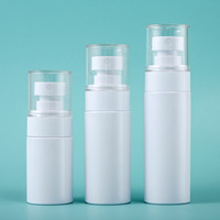 Flacon pulvérisateur à fine brume en PET blanc avec capuchon de protection transparent, flacon pulvérisateur cosmétique vide, atomiseur de voyage rechargeable