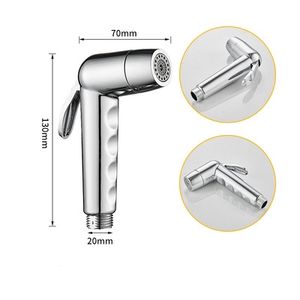 Rociador de Bidé Portátil para <span class=keywords><strong>Inodoro</strong></span>, Kit de Rociador de Mano con Soporte de Pared, <span class=keywords><strong>Manguera</strong></span> y Desviador - Product Image 5