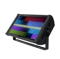 Luz Estroboscópica LED RGB de 48+8 LED con Carcasa de Acero, Control DMX, 48 Piezas, 5050 LEDs, 200W, Luz Estroboscópica Segmentada, Luz para DJ y Fiestas