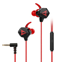 Vicsound Headset Gaming Model Privat Lintas Batas Terbaru untuk Ponsel dan Komputer, In-Ear Berkabel 3.5mm dengan Mikrofon dan Kabel 1.2m