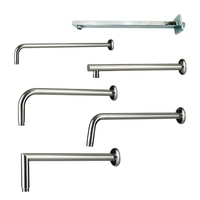 Chuveiro De Teto Pommeau De Douche Pluie Bras Salle De Bains Arroseur Douche Pipeline Mural Rond 6 ''8'' Bras De Douche