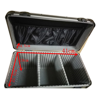 Mallette à outils OEM ODM en aluminium noir mallette de transport avec mousse pour équipement matériel d'instruments