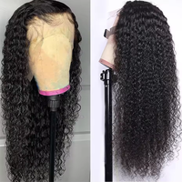 Perruque frontale en dentelle HD transparente 13x4 sans colle, cheveux brésiliens vierges Remy 15A, cuticules alignées, longs et raides, avec baby hair
