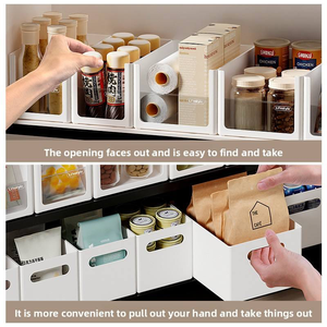 תיבת אחסון מודולרית שקופה עם עיצוב שילוב diy מערכת מארגנת זווית ישרה למרחב בית הספר - Product Image 2