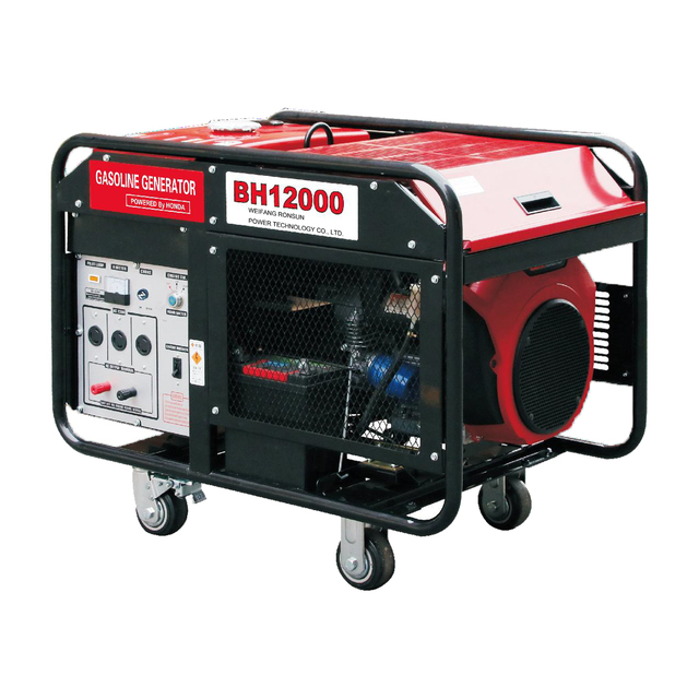 Hot Selling CE Approved Portable 12kw/15kva 230/400V 3P Gasoline Generator with Inverter Hon Da Engine Motor Home Use air Cooled