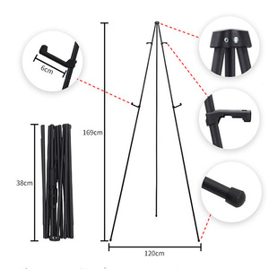 Expositor de Ropa Plegable Portátil de <span class=keywords><strong>Metal</strong></span> Triangular Personalizado, Independiente, para Uso en Exteriores, con Recubrimiento en Polvo, con Estante de 60 cm, Fácil de Usar - Product Image 1