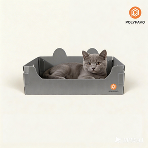 บ้านสัตว์เลี้ยงแบบลูกฟูก PP ขนาด 400*300*150 มม. <span class=keywords><strong>กัน</strong></span>น้ำ สำหรับกลางแจ้ง ที่พักแมว ความหนา 2 มม. 3 มม. 4 มม. 5 มม. <span class=keywords><strong>แผ่น</strong></span>ลูกฟูก PP - Product Image 1