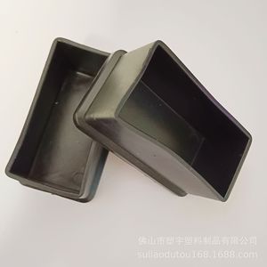 PVC Flexible Tube <b>Shelf</b> Leg Protector 30x60mm <b>Black</b> Anti Slip Cover For Furniture Protection - Product Image 4