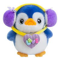 Peluche de pingüino adorable y famoso en internet, colgante transformable, muñeco de peluche, amuleto para bolso, llavero, figura de muñeco de trapo, unisex, 14 años