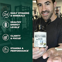 Complexe Multivitaminé et Minéral pour Hommes OEM, 60 Capsules – Vente Directe Usine – Complément Quotidien pour la Santé, Énergie et Soutien Immunitaire (2 Capsules)