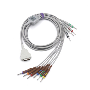 GE-<strong>Marquete</strong> Compatible MAC Series 3.5m Fixed One-Piece EKG Cable Needle Direct-Connect 10 Leads AHA/IEC - Product Image 3