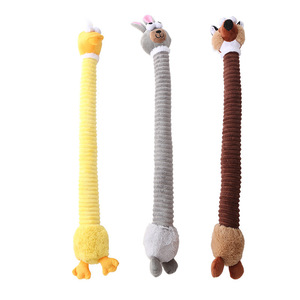 Jouet à mâcher en peluche pour animaux de compagnie, à long cou, interactif, durable, résistant aux morsures, sonore, pour le nettoyage des dents et des molaires, pour chiens - Product Image 5