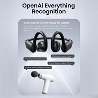 Écouteurs de traduction en temps réel avec IA et caméra, enregistrement vocal intelligent, photo et vidéo, Wi-Fi, chargement magnétique, design portable
