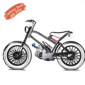 Bicicletta Motorizzata da Spiaggia <span class=keywords><strong>Cruiser</strong></span> Retrò Vintage da Fuoristrada Moto Cross con Motore a Benzina da 50cc 80cc 110cc e Ruote da 26 Pollici per Adulti - Product Image 2