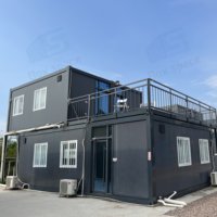 Structure en acier galvanisé, isolation en laine de roche, maison mobile en conteneur détachable, appartement personnalisé, design moderne, durée de vie de 15 à 20 ans