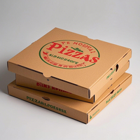 Boîtes d'emballage en carton ondulé personnalisées pour petites entreprises avec logo Boîtes à pizza en relief
