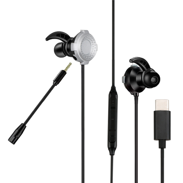 New Arrival High Quality in Ear Wired Gaming Earbuds 3.5mm Plug Gaming Earbuds Gaming Earbuds With Detachable Microphone
