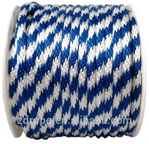 中国制造商批发彩色聚丙烯复丝实心编织绳热卖