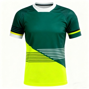 Maglia Arbitro Rugby Ufficiale Divisa Giudice di Contatto Top Arbitro Rugby Nero Giallo Abbigliamento Sportivo Professionale per Arbitri di Partita - Product Image 4