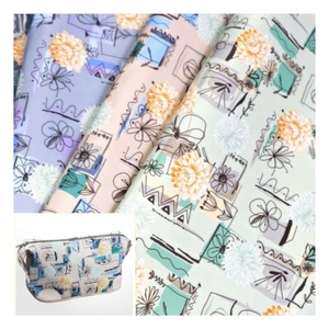 Tela de Poliéster 100% Impermeable, Estampado Floral Digital 290T, Tela Compuesta con Memoria <span class=keywords><strong>para</strong></span> Bolsas de Compras y Cosméticos - Product Image 1