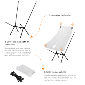 Chaise de camping pliante et inclinable en aluminium 7075 de haute qualité avec tissu maillé pour l'extérieur, vente en gros - Product Image 4