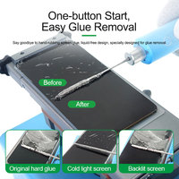 Herleven RL-056F Draadloze Snelheid Verstelbare Lijm Verwijderaar Oca Reinigingsmachine Voor Mobiele Telefoon Lcd-Display Glas Scheiden Reparatie