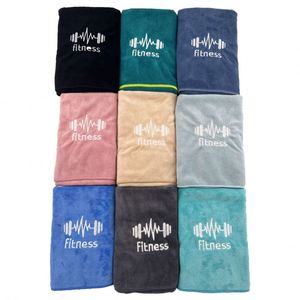 <b>Thick</b> & Oversized Knitted Quick Dry Sports <b>Towel</b> Solid Color 40x95cm High Absorbency Microfiber for Gym Fitness <b>Beach</b> - Product Image 1