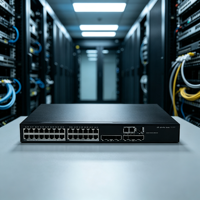 Commutateur réseau PoE+ géré H3C de couche 3 avec 28 ports Ethernet Gigabit, budget de 370 W et 8 ports SFP+ 10G en uplink