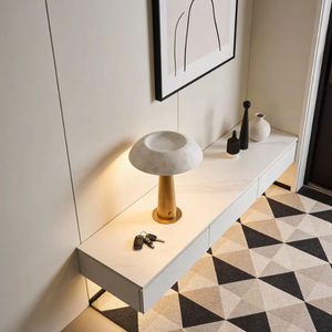 Metal Mushroom Table Lamp <b>Led</b> Touch Dimming Cordless <b>Battery</b> Powered For Bedroom Study Bar Decor - Product Image 3