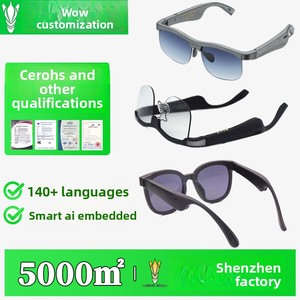 Lunettes de soleil stéréo intelligentes sans fil à IA multilingues (145 langues) pour le sport et le cyclisme, polarisées, avec Bluetooth <span class=keywords><strong>W9</strong></span> - Product Image 1