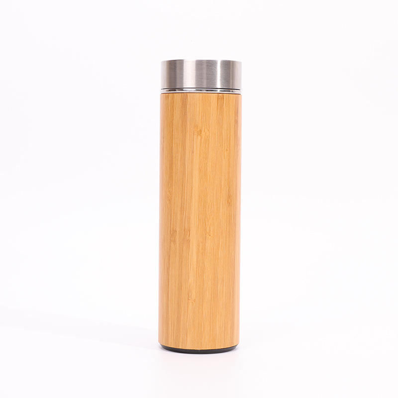 500ml Plastic Bottom Bamboo Cup