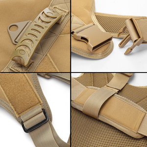 เสื้อกั๊กสุนัข 1000D แบบ Molle สำหรับฝึกสุนัข ล่าสัตว์ ปลดเร็ว ใช้งานกลางแจ้ง เสื้อกั๊กสุนัขแบบยุทธวิธี ชุดสายรัดสุนัขไนลอน - Product Image 4