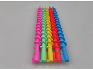 ชุดดัดผมพลาสติกวิเศษ20ชิ้นแบบทำมือโลโก้ที่ไม่ใช้ความร้อนก้านม้วนผมสำหรับผู้หญิงจอแอลซีดีที่คาดผมม้วนผม - Product Image 5