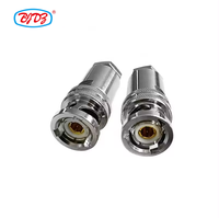 Suministro de fábrica Triax BNC macho abrazadera de enchufe conectores rf para cable coaxial TRX179 conector coaxial triaxial RF en stock