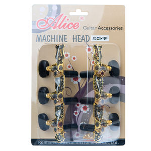 <span class=keywords><strong>Alice</strong></span> classica chitarra testa della macchina 1:14 rapporto di trasmissione chitarra accordatura chiave pioli 3 + 3 sintonizzatori w/ebano pulsante AO-020HV3P - Product Image 4