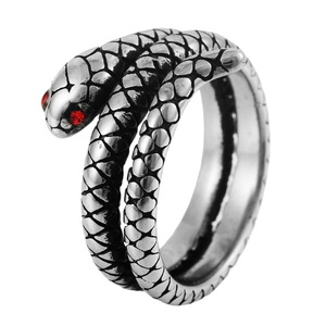 yunnique <b>Titanium</b> Steel Snake <b>Ring</b> Open Design Unisex Jewelry Gift Fashion Animal Zodiac Style FY280211 - Product Image 5