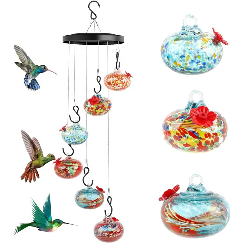 New Charming Wind Chimes Hummingbird feeders