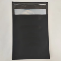 Tas plastik segel poli Mailer serbaguna baru merek hitam untuk pakaian/pakaian dengan logo cetak kustom