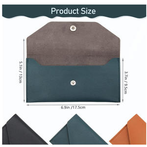 Cartera Minimalista Delgada de Cuero PU para Hombre, Tarjetero Largo, Organizador de Tarjetas de Crédito y Efectivo de Gran Capacidad - Product Image 4