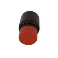 Flacon de médecine en plastique HDPE brun de taille mini 20ML pour capsule de comprimé de pilule avec bouchon à vis rouge emballage de qualité pharmaceutique couleur personnalisée
