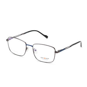 Monture de lunettes carrée en métal gris Jack 5075, monture complète unisexe, verres anti-UV Plano - Product Image 5