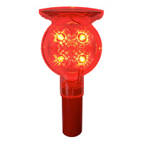 Balise clignotante jaune 8 LED pour barricade routière, balise de signalisation routière pour la sécurité des voies, feux d'ambulance, lumière de cône de signalisation IP66