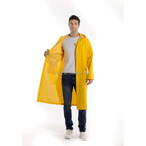 Custom pesante PVC poliestere adulto impermeabile XL stile Poncho con cappuccio per lavoro all'aperto Logo decorato <span class=keywords><strong>giorni</strong></span> di pioggia - Product Image 5