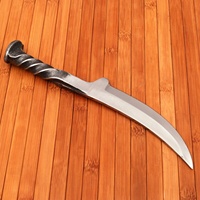 Magnifique couteau à lame vierge de 8 pouces, personnalisé, fait main, de haute qualité, en acier rail, à pointe clip, pour la chasse, le camping et les usages utilitaires, avec bord dentelé, OEM
