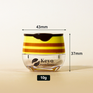 กระปุกใส่ลิปบาล์ม PP ขนาด 10 กรัม พร้อมแปรงทาปาก ดีไซน์น่ารัก สำหรับบรรจุภัณฑ์เครื่องสำอางสำหรับบำรุงริมฝีปาก ขายส่ง - Product Image 2